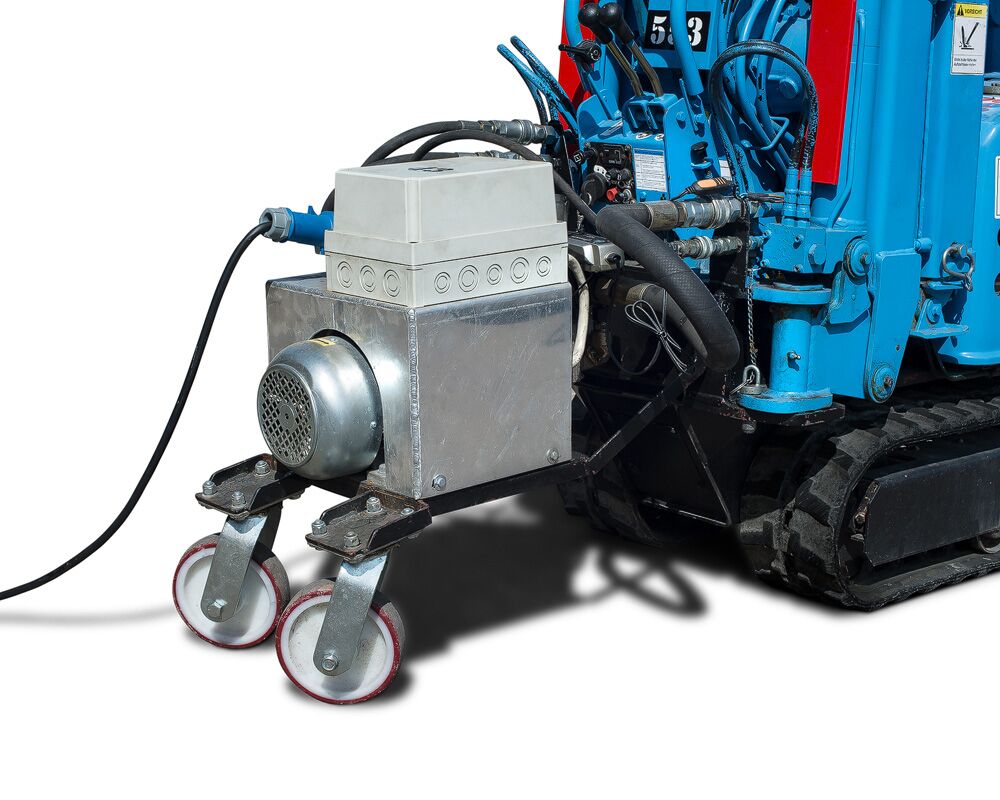 zu sehen ist ein Elektroantrieb für einen Minikran (Minikran 55.0)
