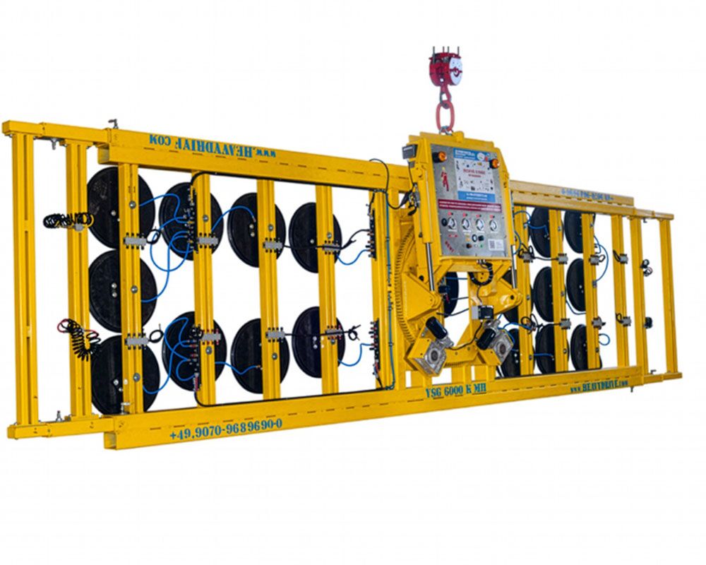 Vakuum-Sauganlage VSG 6000 K MH mit einer Tragkraft von bis zu 10 Tonnen