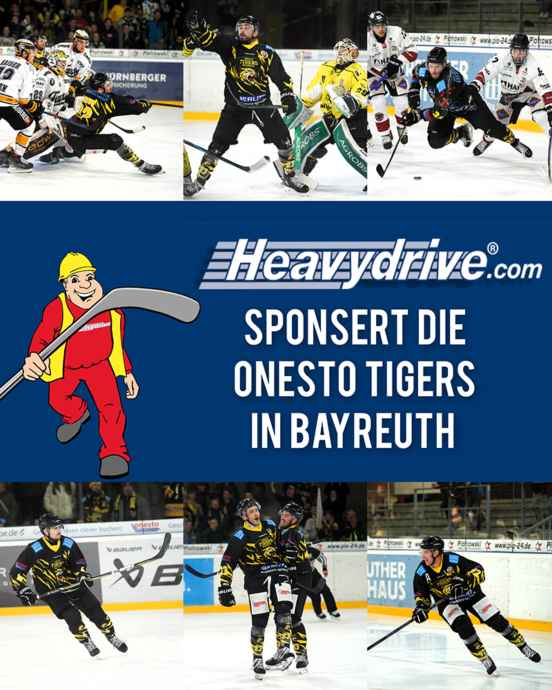 Heavydrive sponsort die Onesto Tigers Bayreuth