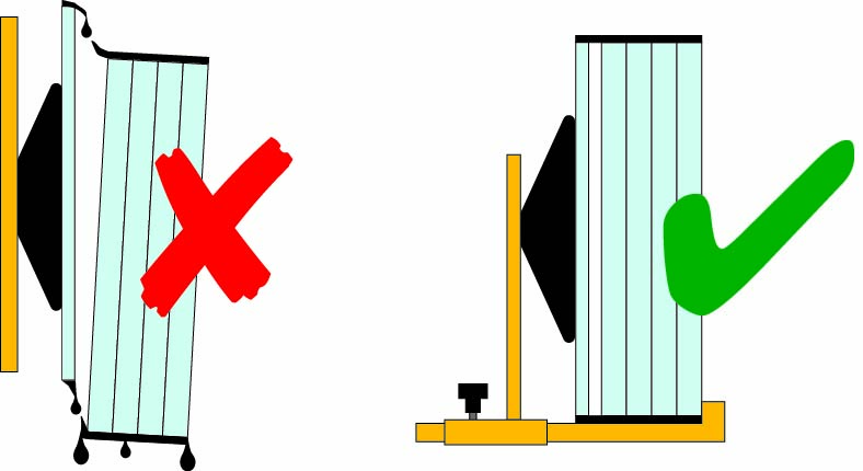 Illustration zur Iso-Halterung für beschusshemmende Scheiben