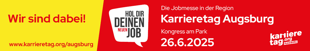Banner Karrieretag Augsburg 2025 Banner Karrieretag Augsburg 2025