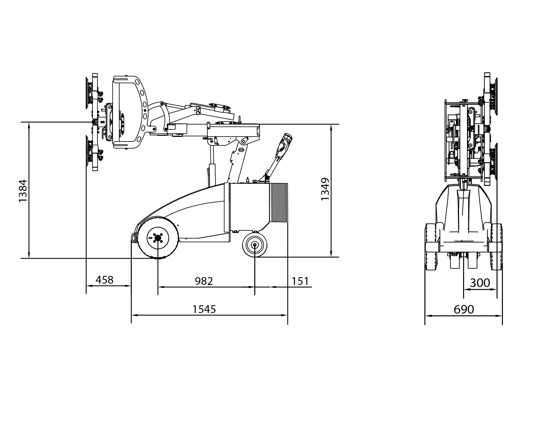 Glas-Montage-Gerät GMG 375 mit 375 kg Traglast | Glas-Montage-Gerät GMG 375 mit 375 kg Traglast