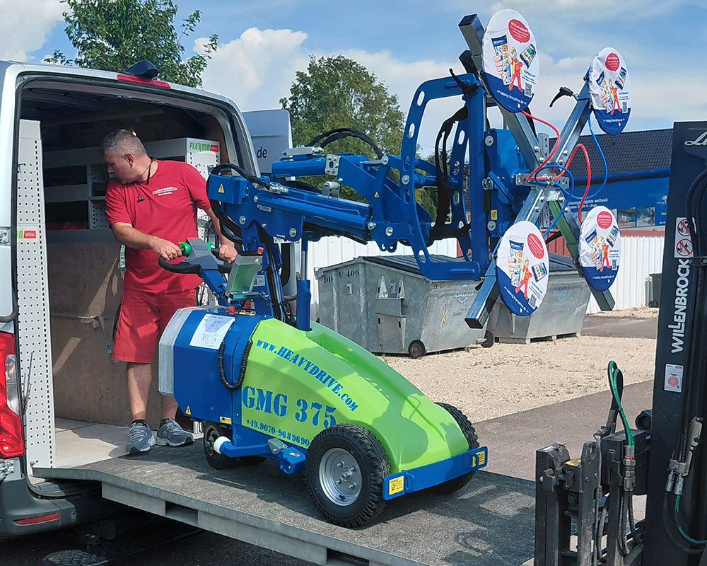 Glas-Montage-Gerät GMG 375 mit 375 kg Traglast | Glas-Montage-Gerät GMG 375 mit 375 kg Traglast