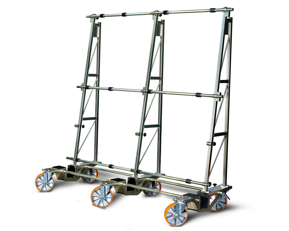 Glaswagen HDL 1000/3 sehr variabel, für bis zu 100 mm Scheiben-Dicke - bis 1000 kg Traglast | Glaswagen sehr variabel, für bis zu 100 mm Scheiben-Dicke - bis 1000 kg Traglast - HDL 1000/3