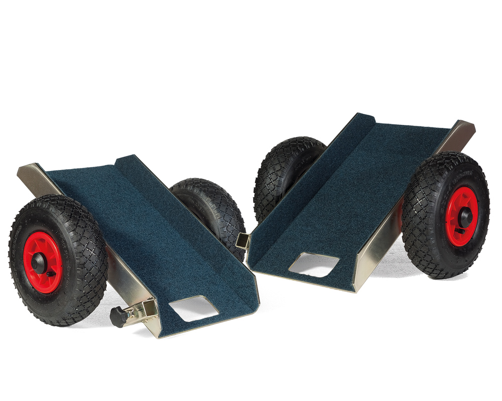 2er-Set - Glaswagen HDL 400 BA für breite Pakete -  bis 400 kg Traglast | 2er-Set - Glaswagen für breite Pakete -  bis 400 kg Traglast - HDL 400 BA