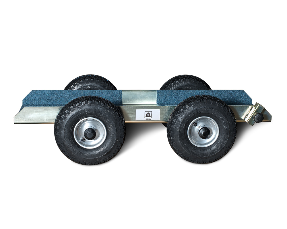 Glaswagen HDL 500 TA mit Tandembereifung -  bis 500 kg Traglast | Glaswagen mit Tandembereifung -  bis 500 kg Traglast - HDL 500 TA