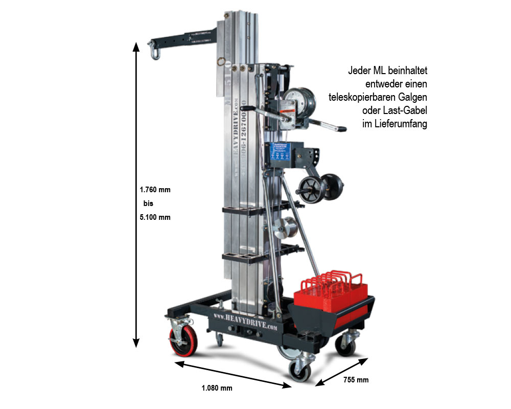 ML 51.0 Montagelift bis 360 kg Traglast | Montagelift bis 360 kg Traglast - ML 51.0