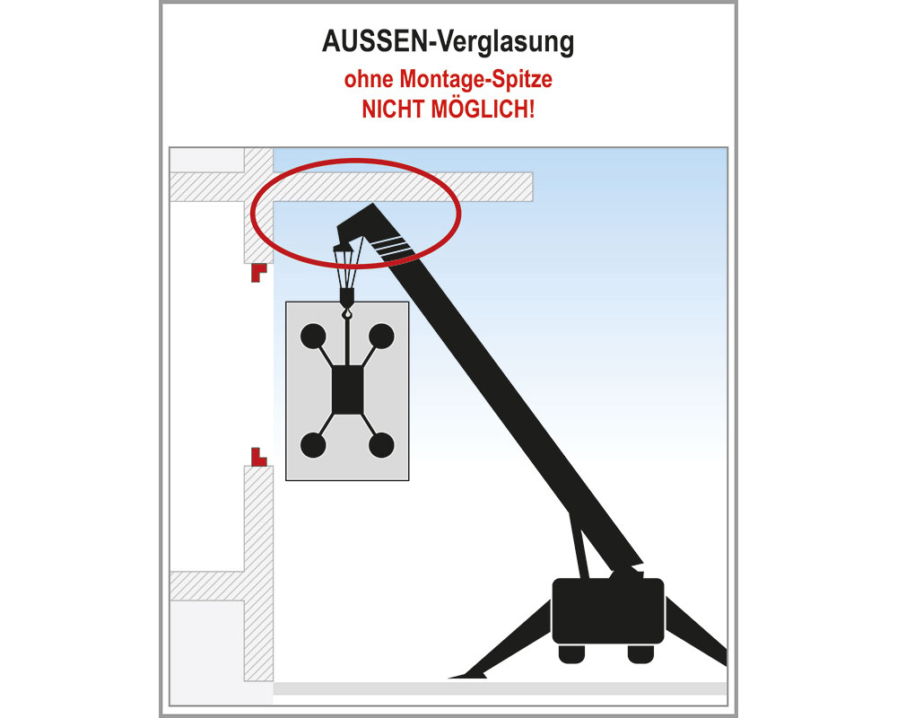  | Außenmontage mit Minikran