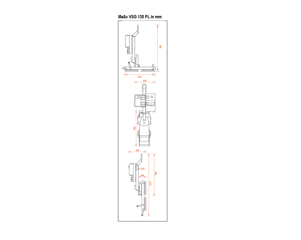 VSG 135 PL - Vakuum-Sauganlage bis 135 kg Traglast - rotierend | VSG 135 PL - Vakuum-Sauganlage bis 135 kg Traglast - rotierend