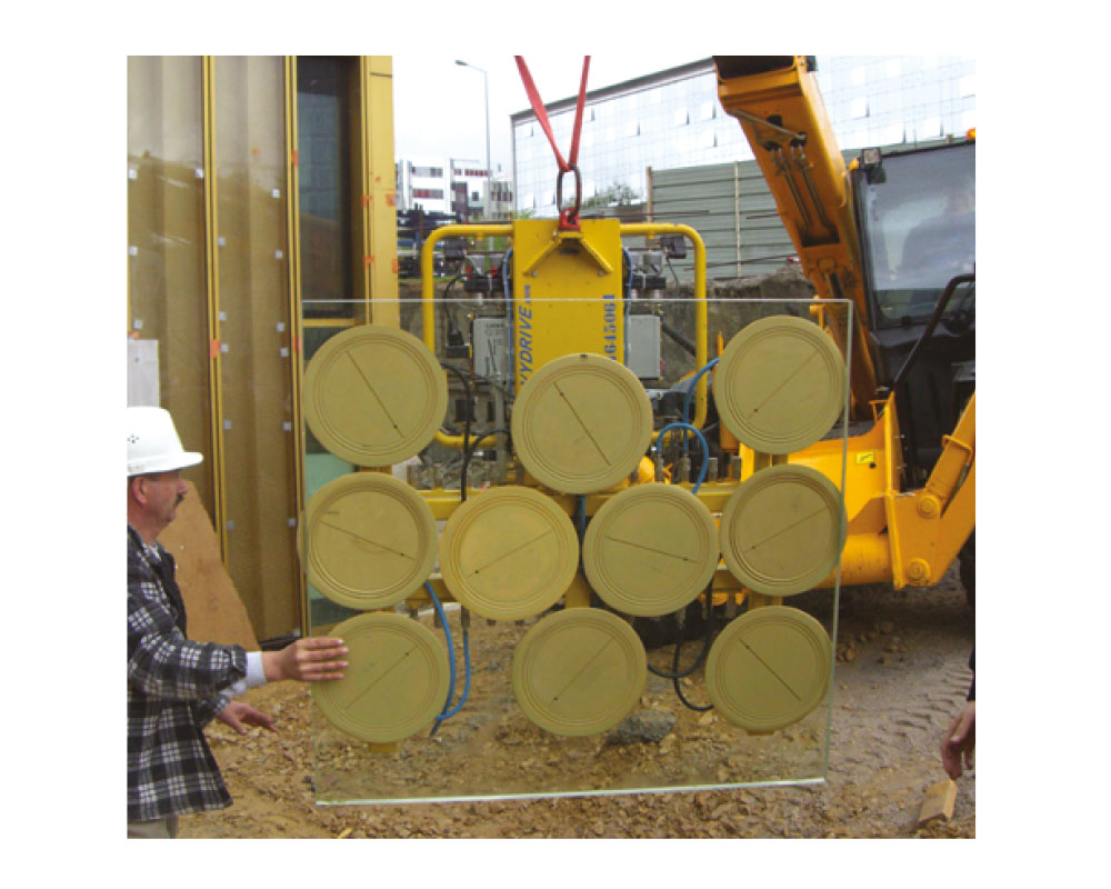 VSGB 450 K - Vakuum-Sauganlage für bedampfte Scheiben, bis 450 kg Traglast | Vakuum-Sauganlage für bedampfte Scheiben, bis 450 kg Traglast - VSGB 450 K