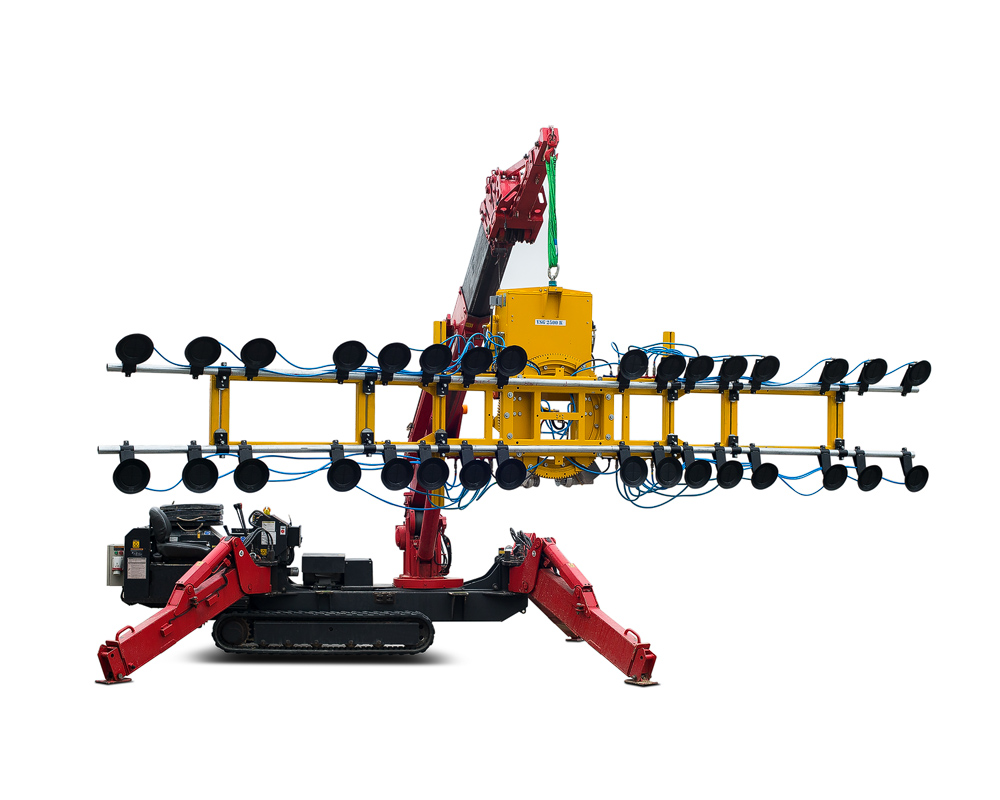 VSG 1200 KR -20 - Vakuum-Sauganlage für gebogene Scheiben, bis 1200 kg Traglast | Vakuum-Sauganlage für gebogene Scheiben, bis 1200 kg Traglast - VSG 1200 KR -20