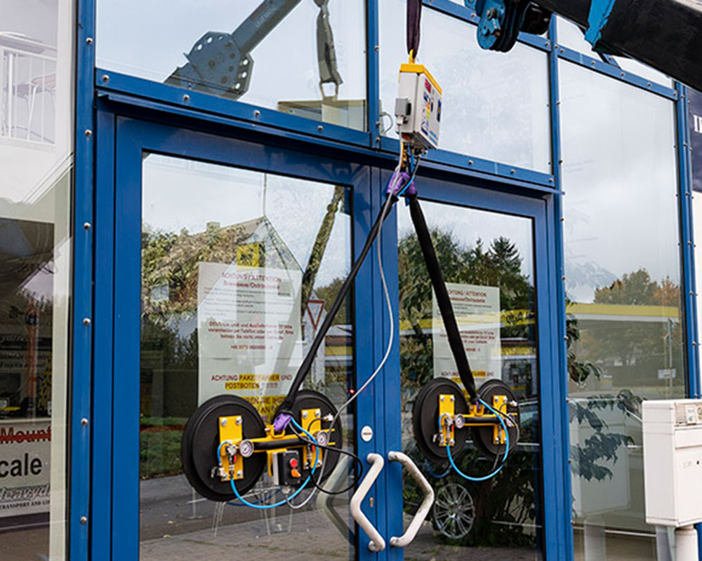 VSG 300 K G2 - Vakuum-Sauganlage, bis 300 kg Traglast - für teilweise geteilte Fensterelemente | Vakuum-Sauganlage, bis 300 kg Traglast - für teilweise geteilte Fensterelemente - VSG 300 K G2