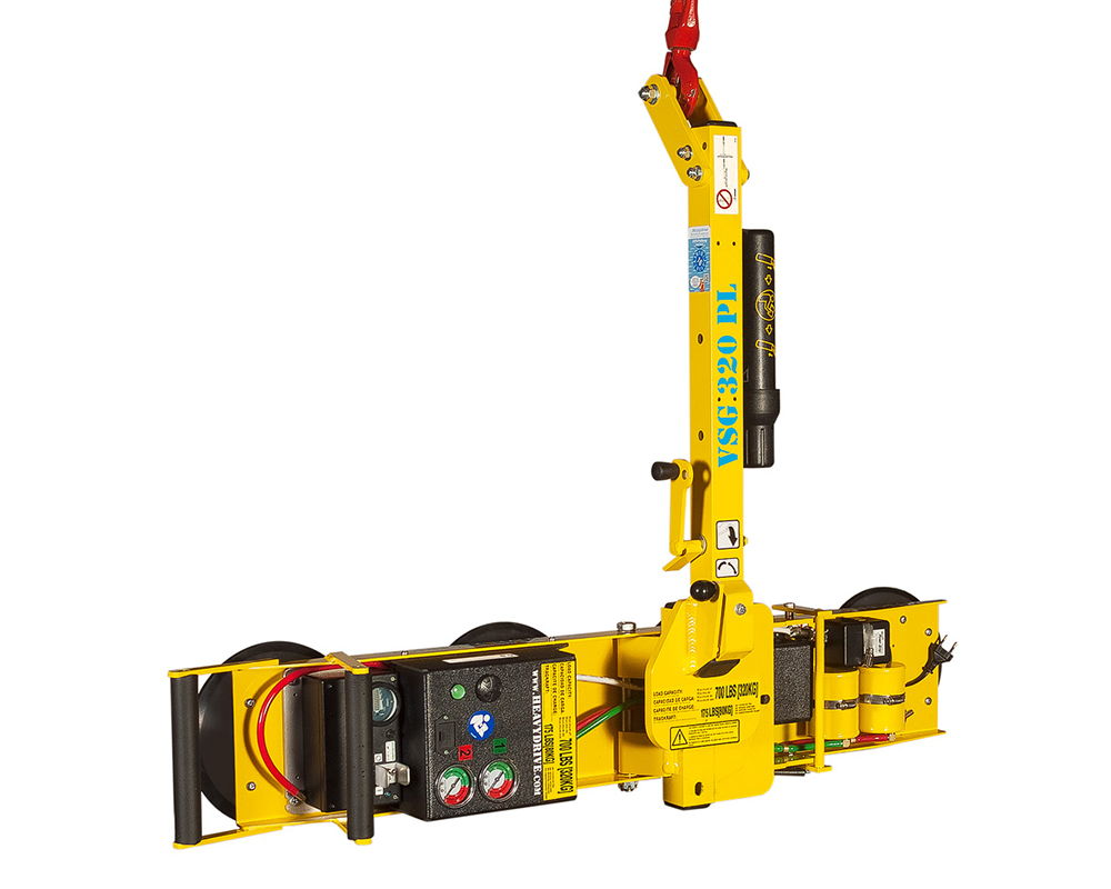 VSG 320 PL - Vakuum-Sauganlage für lange Scheiben, bis 320 kg Traglast, schmale Version | Vakuum-Sauganlage für lange Scheiben, bis 320 kg Traglast, schmale Version - VSG 320 PL