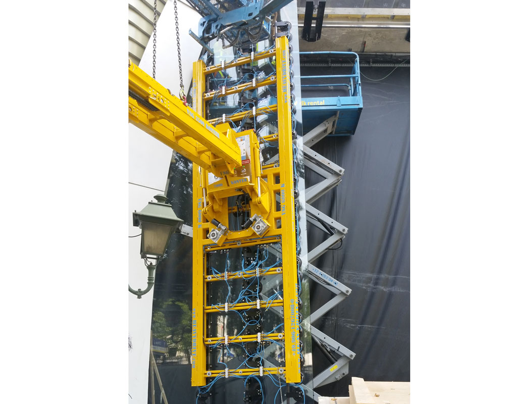 VSG 4000 KR Vakuum-Sauganlage für schwere gebogene Scheiben, bis 4000 kg Traglast | Vakuum-Sauganlage für schwere gebogene Scheiben, bis 4000 kg Traglast - VSG 4000 KR