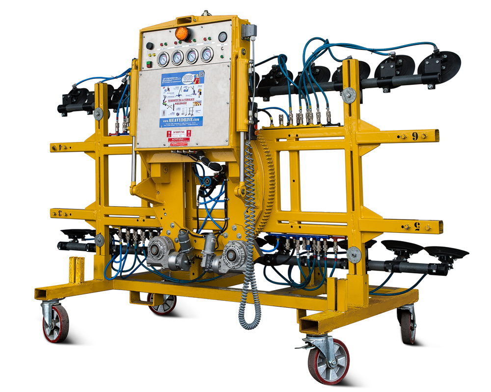 VSG 900 KR -20 - Vakuum-Sauganlage für gebogene Scheiben, bis 900 kg Traglast | Vakuum-Sauganlage für gebogene Scheiben, bis 900 kg Traglast - VSG 900 KR -20